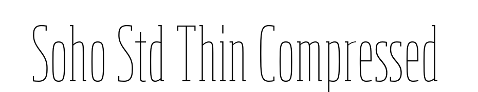 Soho Std Thin Compressed Font Download Free